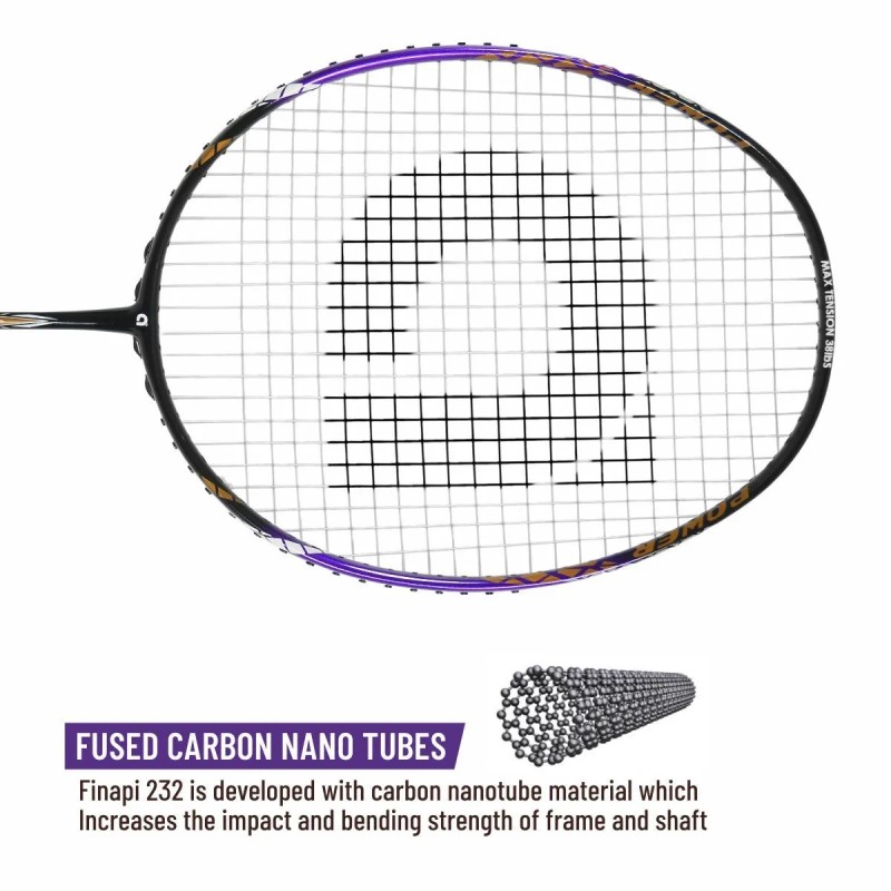 APACS Finapi 232 Badminton Racquet (Unstrung, Purple)