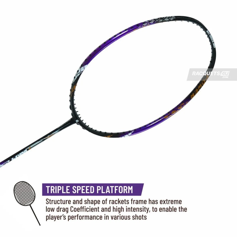 APACS Finapi 232 Badminton Racquet (Unstrung, Purple)