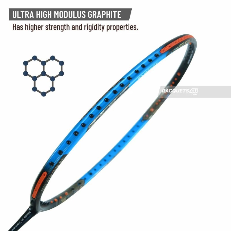APACS Z Ziggler Badminton Racquet (Unstrung, Navy)