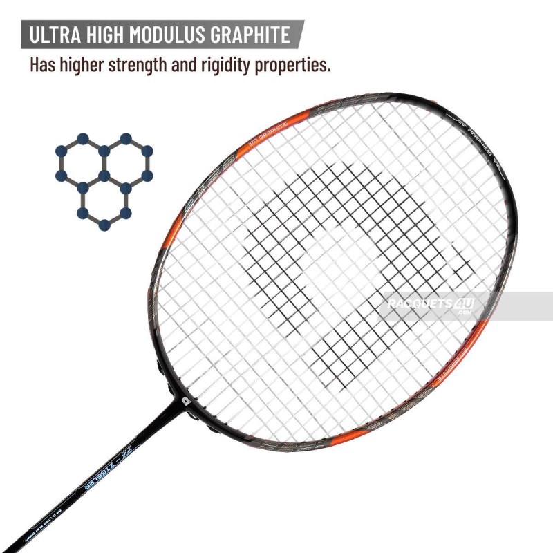 APACS Z Ziggler Badminton Racquet (Unstrung, Orange)