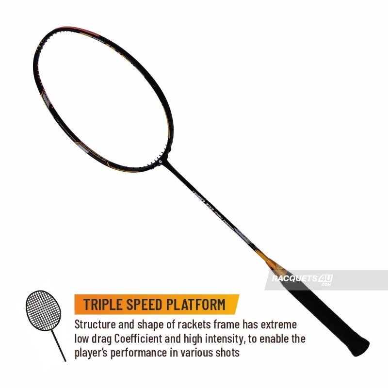APACS Finapi 232 Xtra Power Badminton Racquet (Unstrung, Navy)