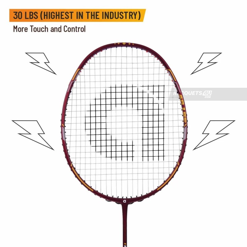APACS Finapi 232 Xtra Power Badminton Racquet (Unstrung, Red)