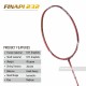 APACS Finapi 232 Badminton Racquet (Unstrung, Red Matt)