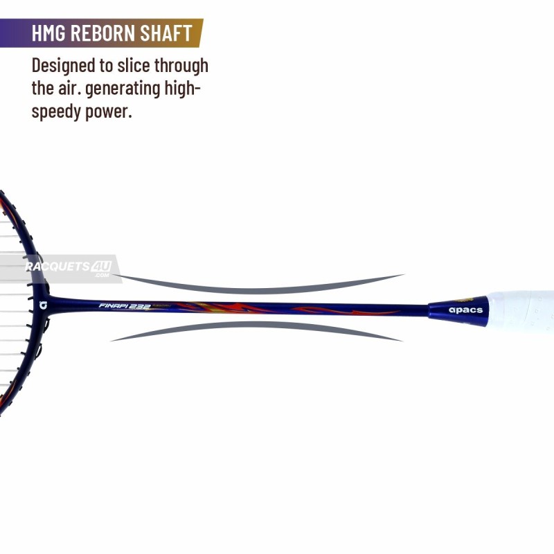 APACS Finapi 232 Reborn Badminton Racquet (Unstrung, Blue)