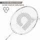 APACS Finapi 232 Badminton Racquet (Unstrung, White)
