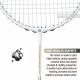 APACS Accurate 77 Badminton Racquet (Unstrung, Pearl White Matte)