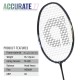 APACS Accurate 77 Badminton Racquet (Unstrung, Black Glossy)