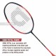 APACS Accurate 77 Badminton Racquet (Unstrung, Red/Black Matte)