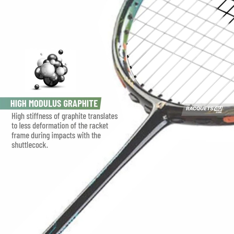 APACS Fantala Pro 101 Badminton Racquet (Unstrung, Black)