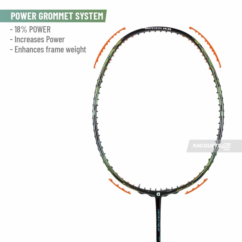 APACS Fantala Pro 101 Badminton Racquet (Unstrung, Black)