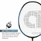 APACS Versus Pro Badminton Racquet (Unstrung, Black)