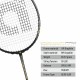 APACS Cross Court Pro Badminton Racquet (Unstrung, Black)
