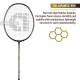 APACS Cross Court Pro Badminton Racquet (Unstrung, Black)
