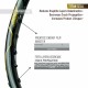 APACS Cross Court Pro Badminton Racquet (Unstrung, Black)