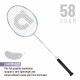 Apacs Feather Weight 55 Badminton Racquet (Unstrung, White/Purple)