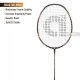 APACS Fly Weight 73 Badminton Racquet (Unstrung, Black)