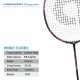 APACS Vanguard 11 Next Gen Badminton Racquet (Unstrung, Black/Royal Gold)