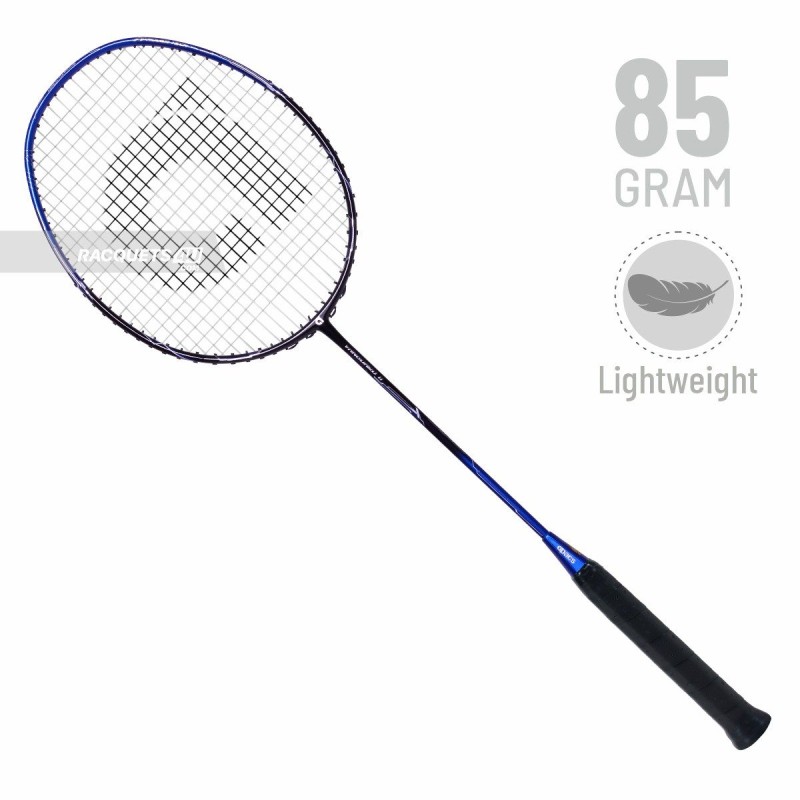 APACS Vanguard 11 Next Gen Badminton Racquet (Unstrung, Black/Royal Silver)