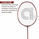 APACS iHawk X70 Badminton Racquet (Unstrung, Maroon)