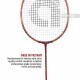 APACS iHawk X70 Badminton Racquet (Unstrung, Maroon)