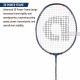 APACS iHawk X70 Badminton Racquet (Unstrung, Navy)