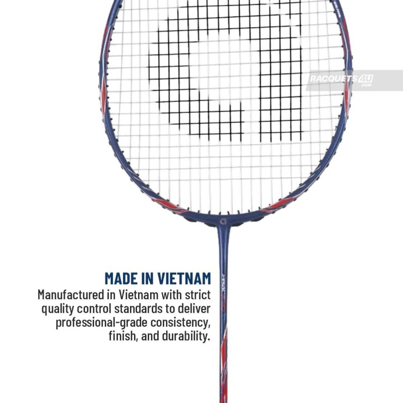 APACS iHawk X70 Badminton Racquet (Unstrung, Navy)