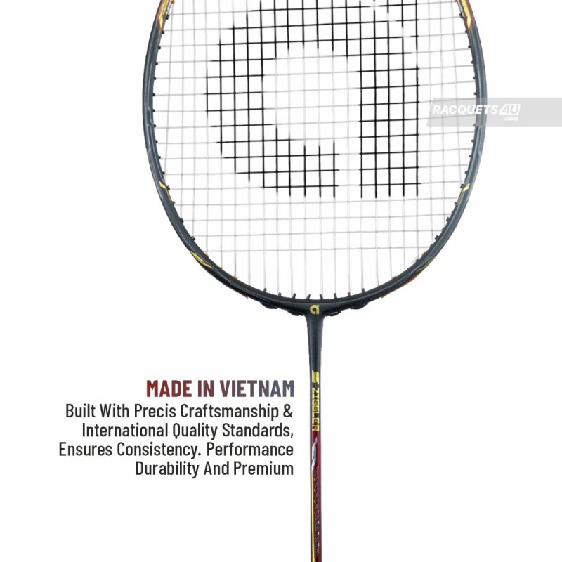 Apacs Z-Ziggler Next Gen Badminton Racquet (Unstrung, Black/Maroon)