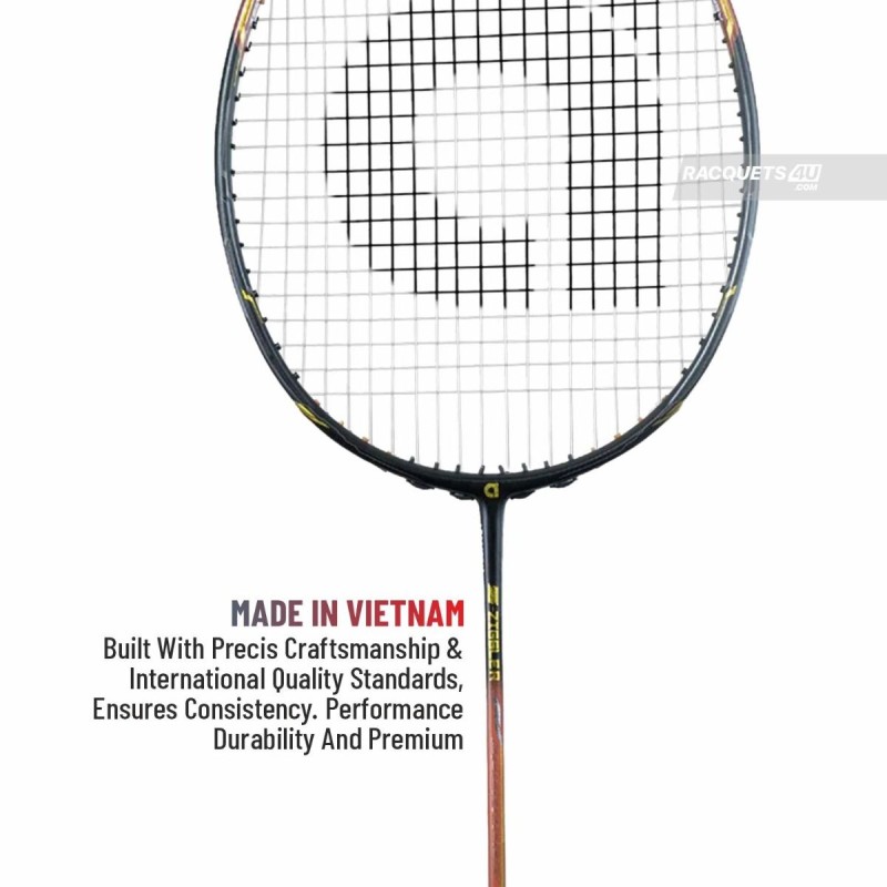 Apacs Z-Ziggler Next Gen Badminton Racquet (Unstrung, Black/Red)