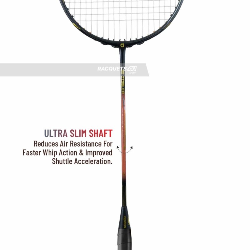 Apacs Z-Ziggler Next Gen Badminton Racquet (Unstrung, Black/Red)