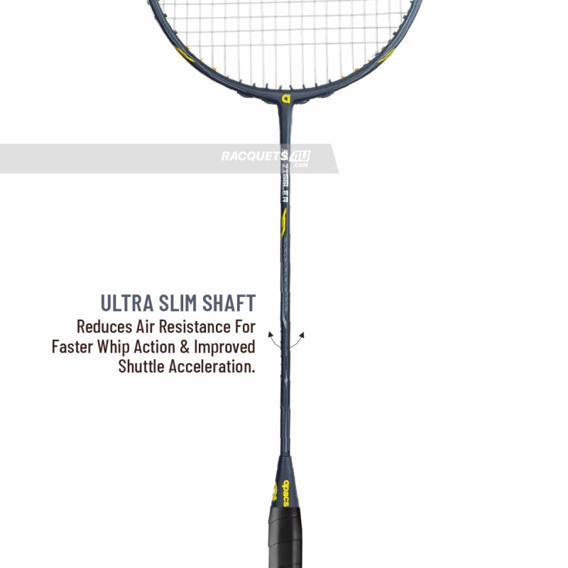 Apacs Z-Ziggler Next Gen Badminton Racquet (Unstrung, Black)