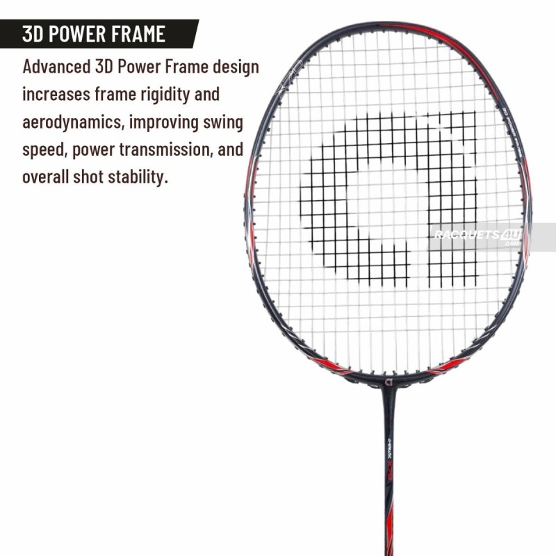 APACS iHawk X70 Badminton Racquet (Unstrung, Black)