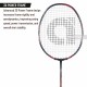 APACS iHawk X70 Badminton Racquet (Unstrung, Black)