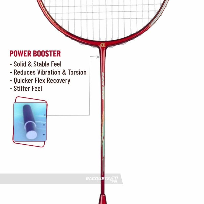 APACS Super Speed Badminton Racquet (Unstrung, Maroon)
