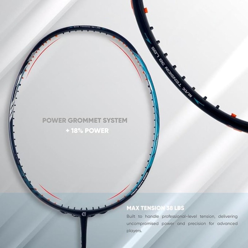 Apacs Z-Ziggler Pro 6.2 Badminton Racquet (Unstrung, Black/Red)