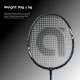 APACS Rally 313 Badminton Racquet (Strung, Navy/Grey)