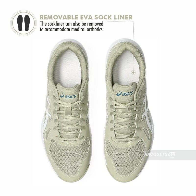 ASICS Upcourt 6 Indoor Shoes (Khaki/White)