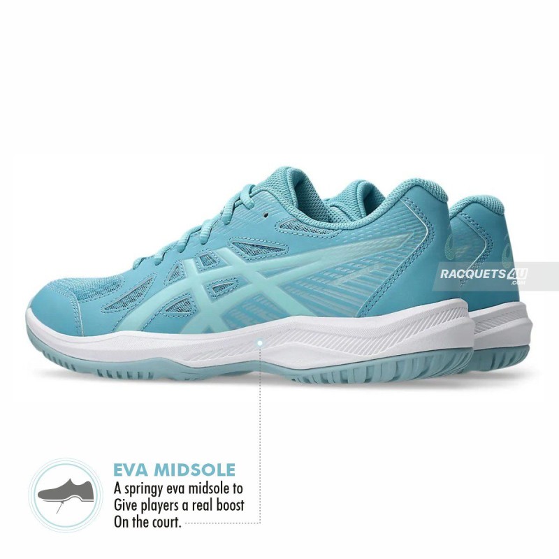 ASICS Upcourt 6 Indoor Shoes (Stillwater/Ocean Decay)