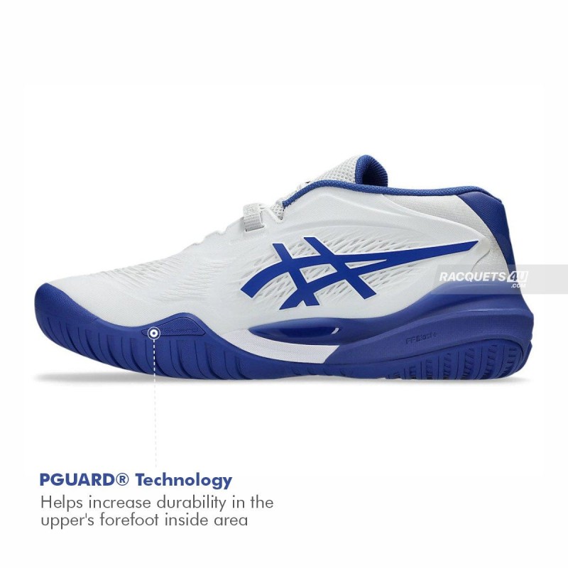 ASICS Gel-Resolution X Tennis Shoes (White/Dark Cobalt)