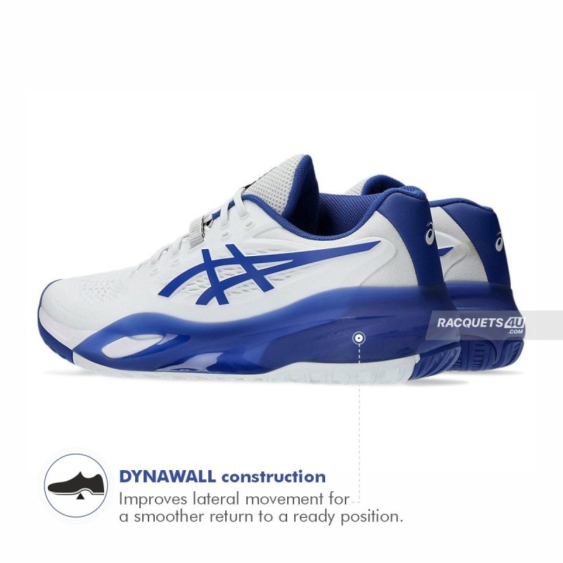 ASICS Gel-Resolution X Tennis Shoes (White/Dark Cobalt)