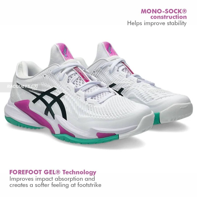 ASICS Court FF 3 Novak Tennis Shoes (White/Digital Sakura)