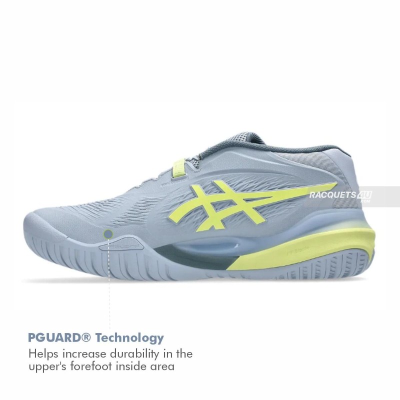 ASICS Gel-Resolution X Tennis Shoes (Grey Blue/Pistachio)