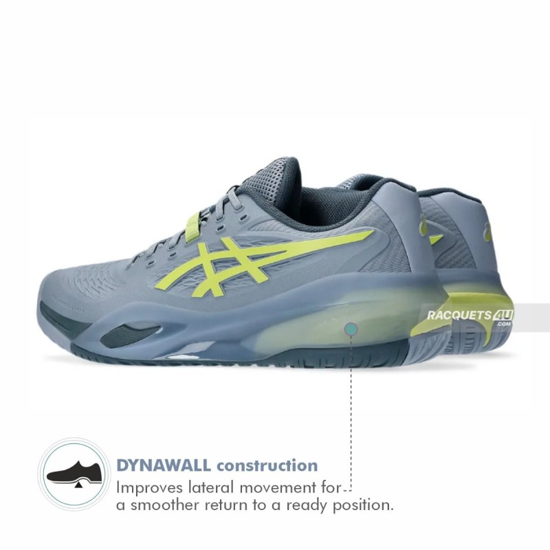ASICS Gel-Resolution X Tennis Shoes (Grey Blue/Pistachio)