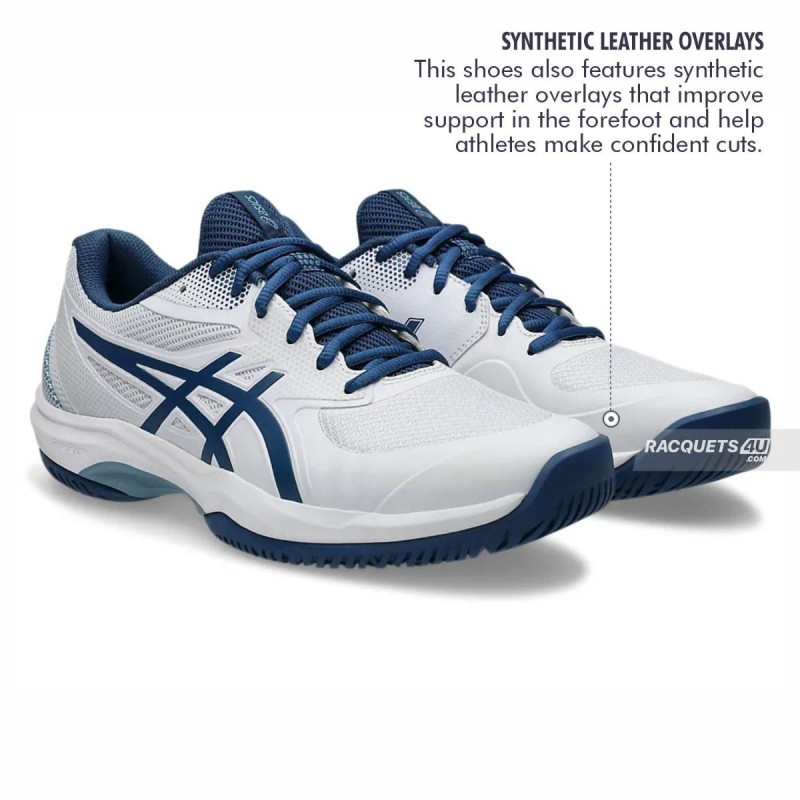 ASICS Game FF Pickleball Shoes (White/Twilight Blue)
