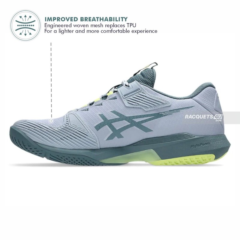ASICS Solution Speed FF4 Tennis Shoes (Grey Blue/Ironclad)