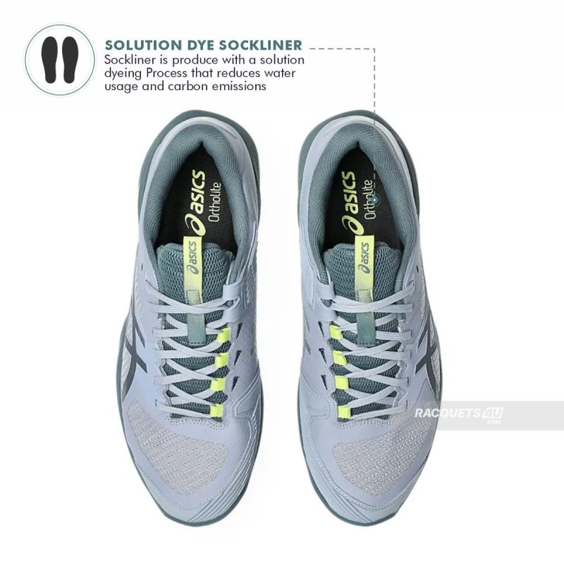 ASICS Solution Speed FF4 Tennis Shoes (Grey Blue/Ironclad)