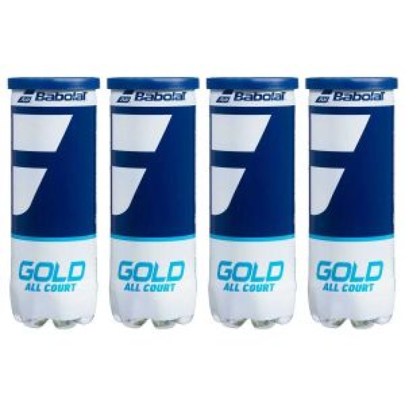 BABOLAT Gold All Court Tennis Ball Dozen (12 Balls)