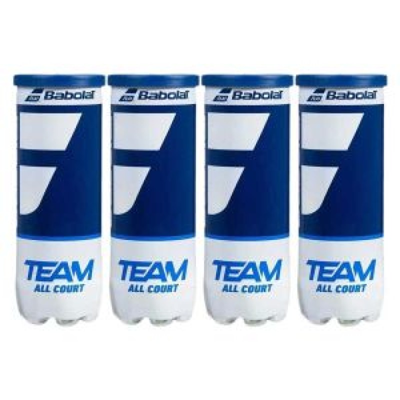 BABOLAT Team All Court Tennis Ball Dozen (12 Balls)