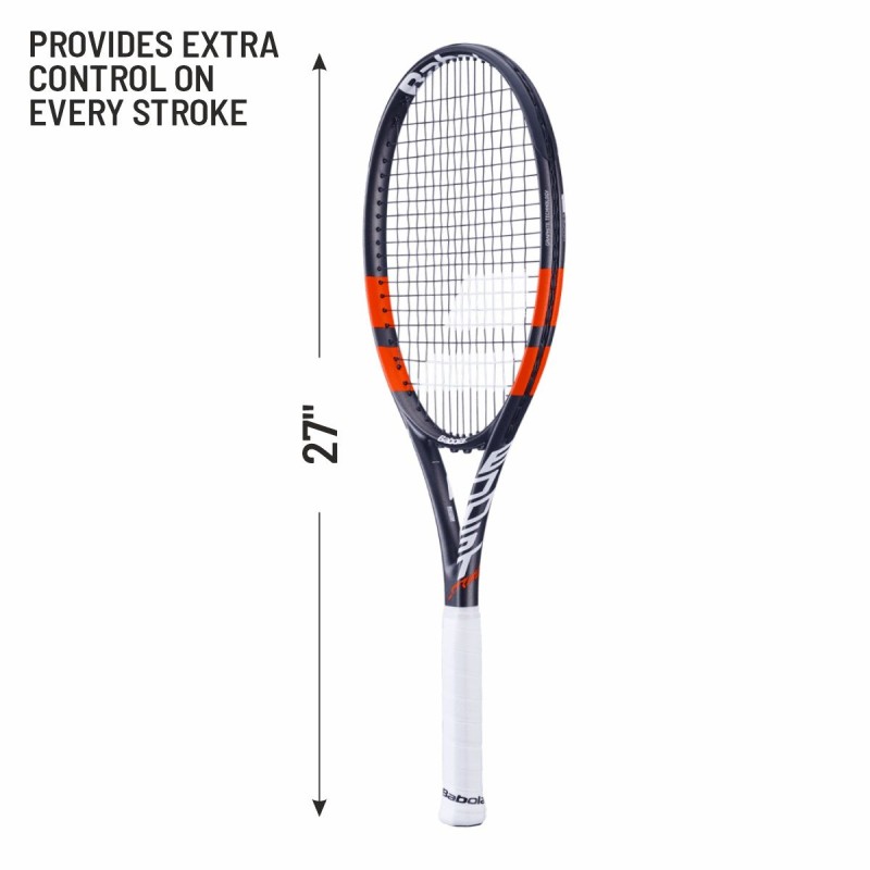 BABOLAT Boost Strike Tennis Racquet (Strung, Black/Red)