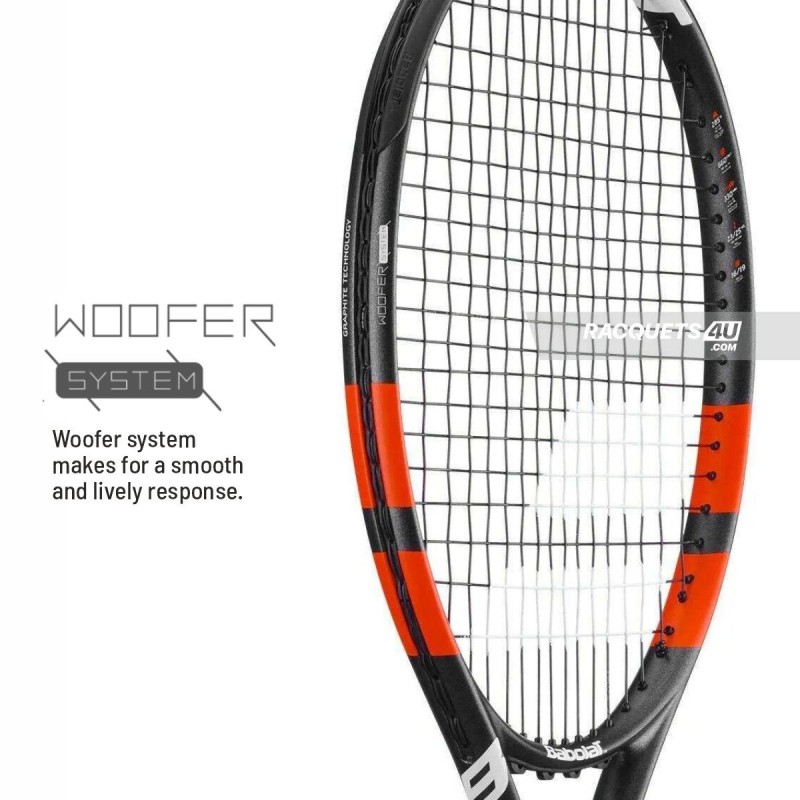 BABOLAT Boost Strike Tennis Racquet (Strung, Black/Red)