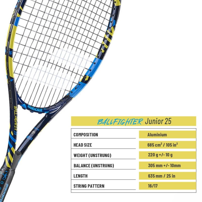 BABOLAT Ballfighter Junior 25 Tennis Racquet (Strung)